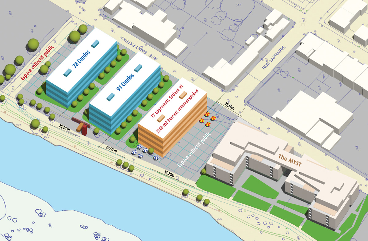 2175 Saint-Patrick - Pointe Saint-Charles - Montréal Canal de Lachine - laboratoire de simulation urbaine 